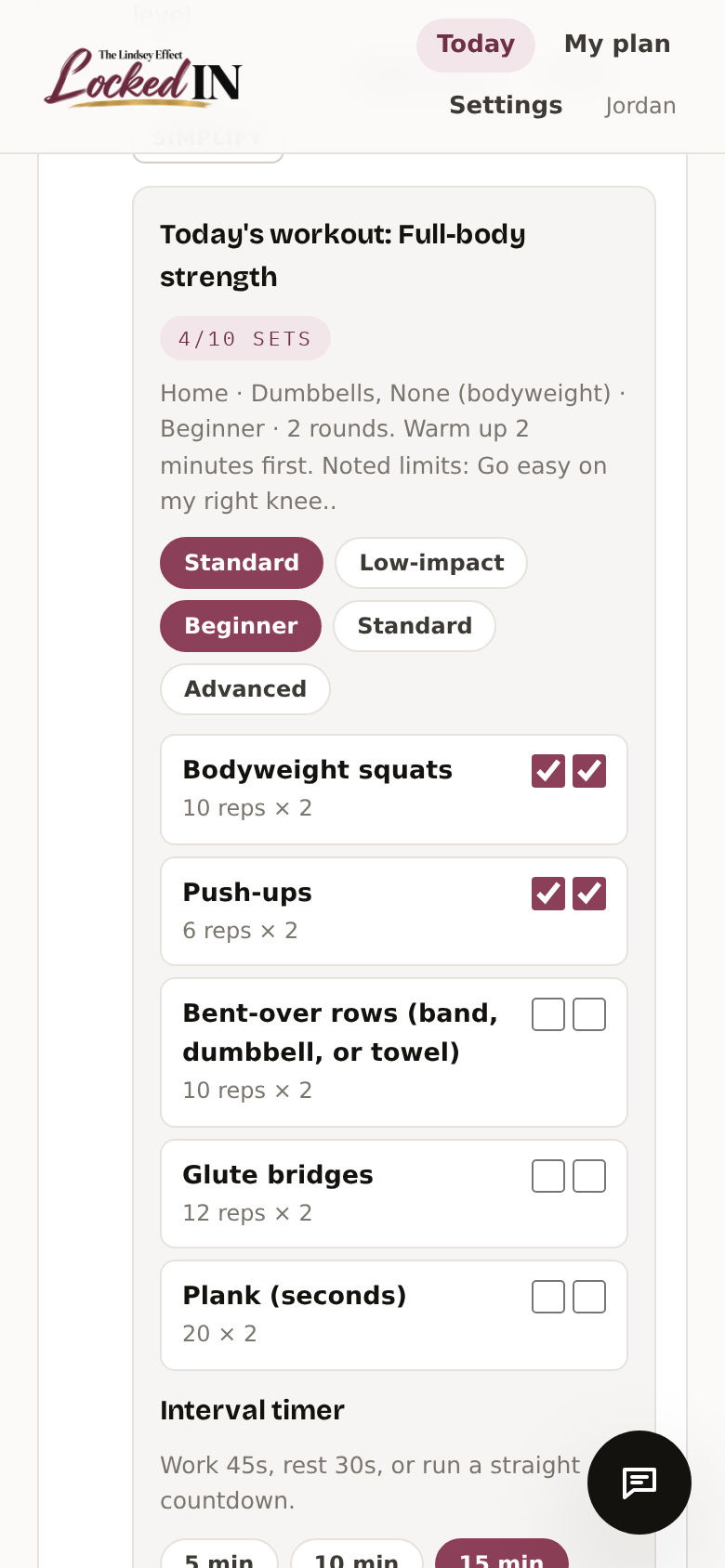 A working tool inside a challenge day